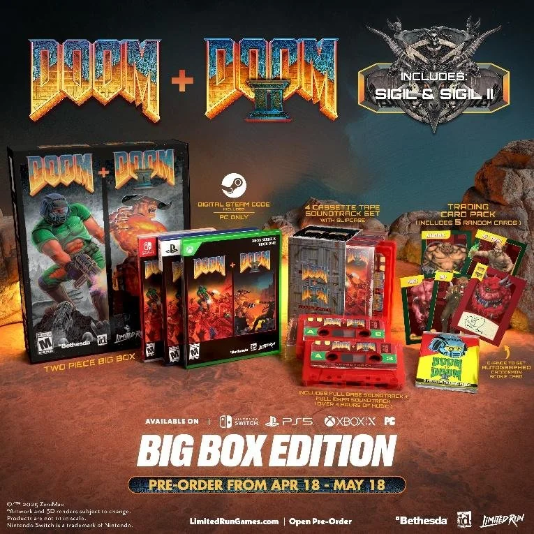 Doom & Doom II: Limited Run Games has your physical drops pre